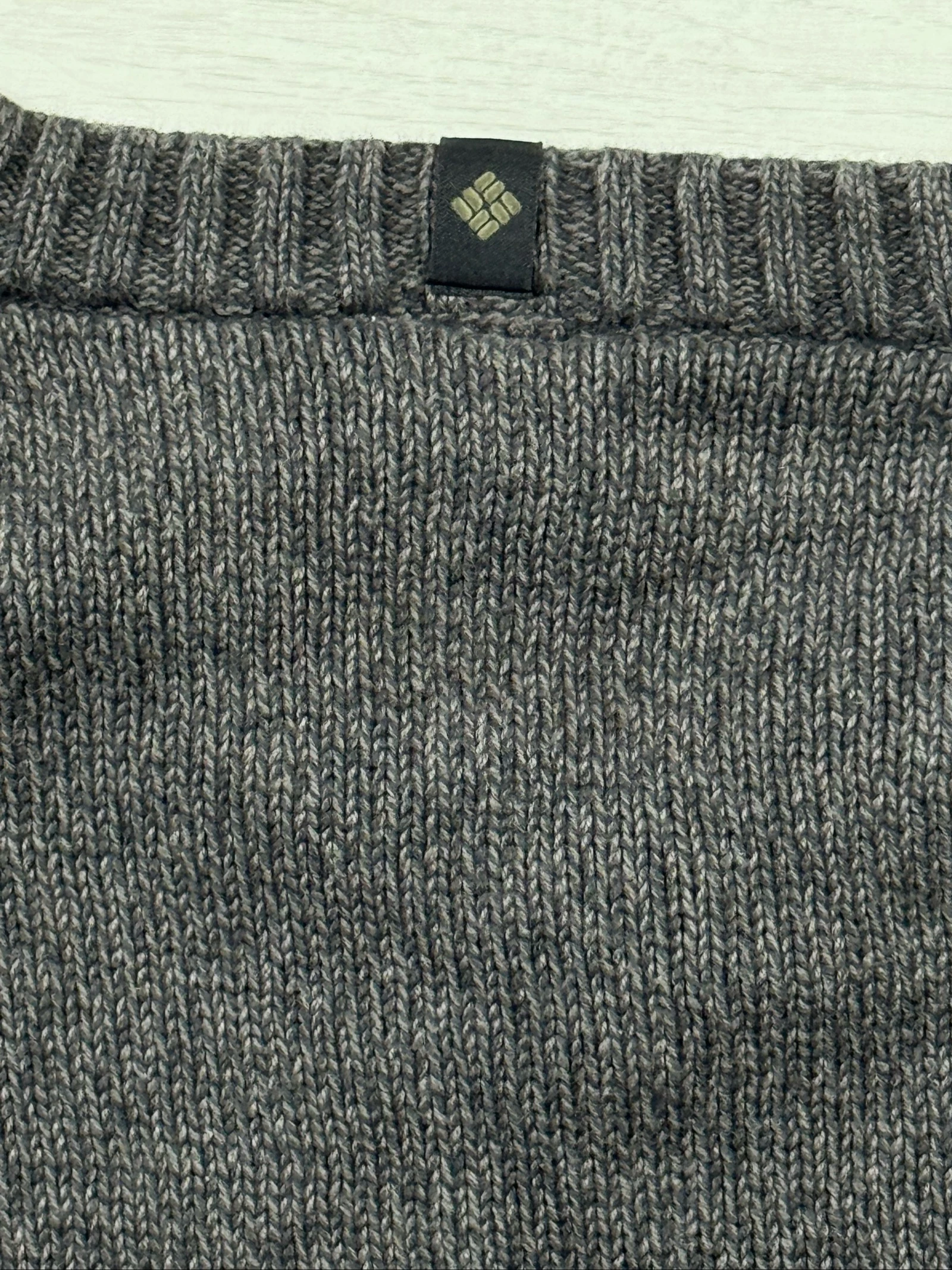 Columbia V-Neck Knit Sweater 100% Cotton Brown Men's Large Outdoor Vintage – photo 14